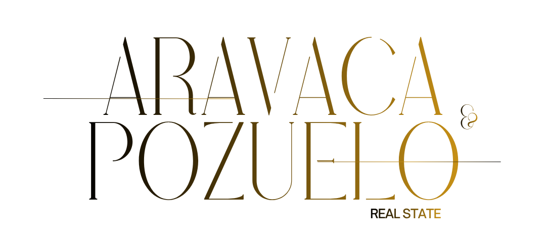 logo inmobiliaria ARAVACA POZUELO horizontal TRANSPARENTE